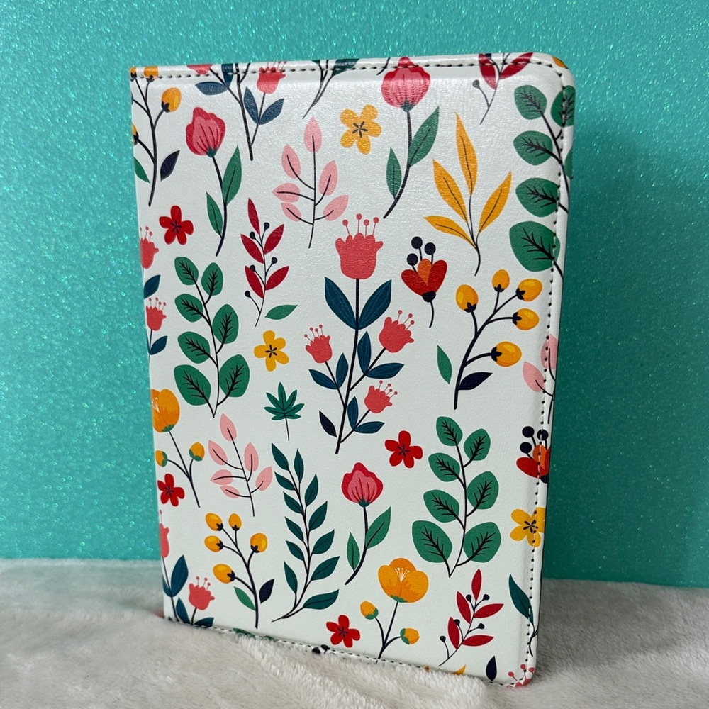 Kindle Case 12th Generation with Stand & Hand Strap Floral Pattern New